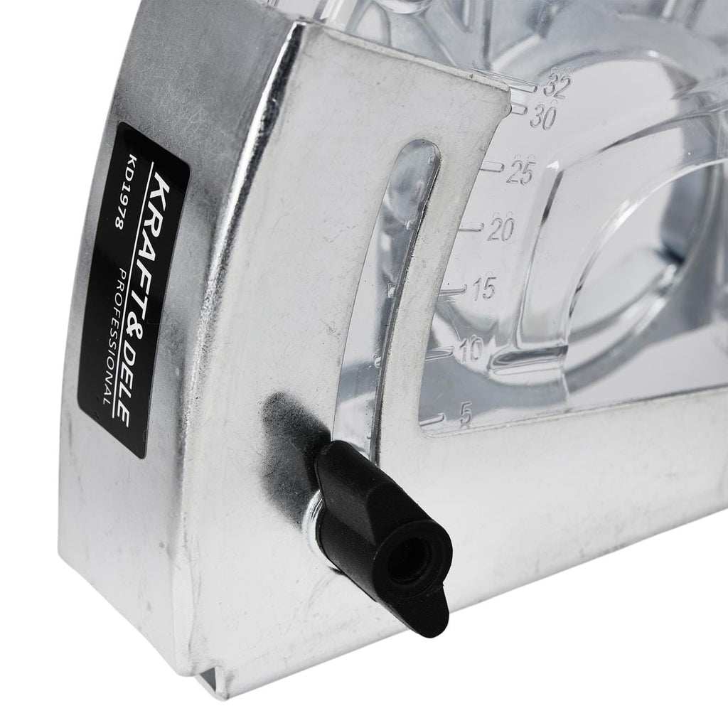 Dust extraction guard for groove grinder KD1978