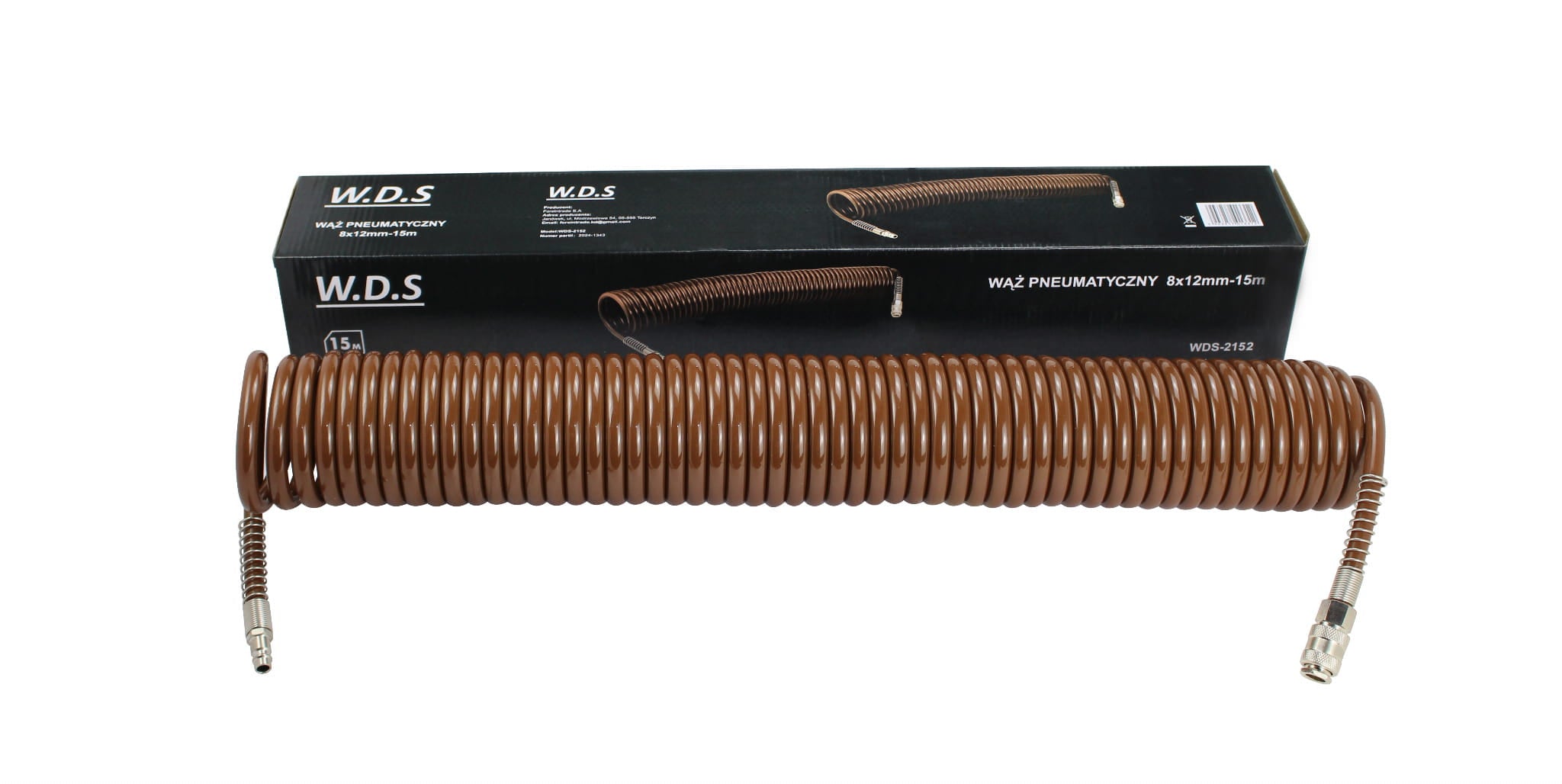 Pneumaatiline voolik 8x12mm 15m WDS2152