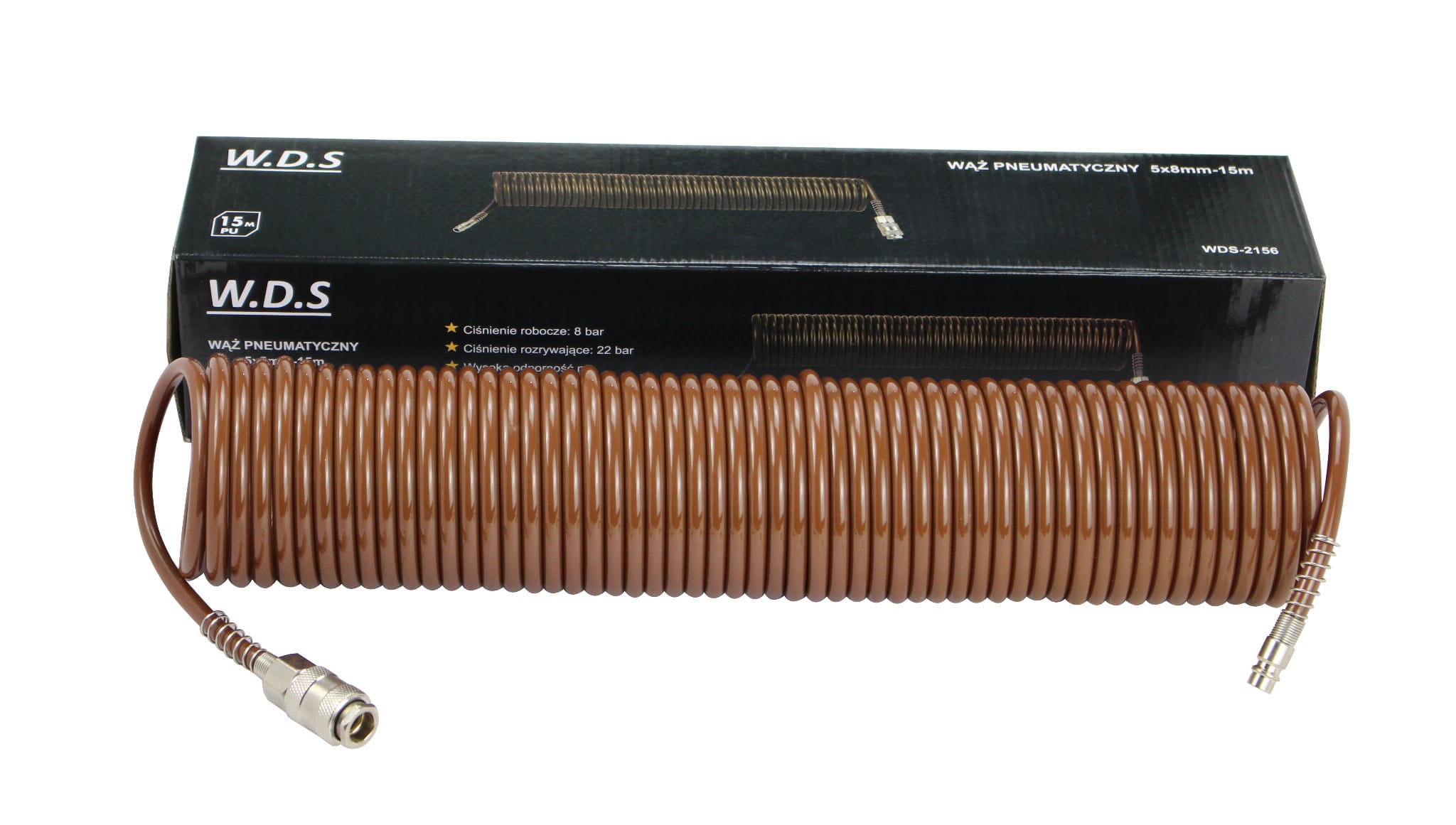 Pneumaatiline voolik 5x8mm 15m WDS2156