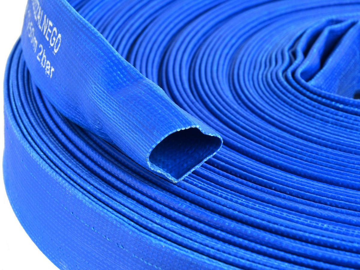 PVC layflat blue hose 1" x 50m 2 Bar