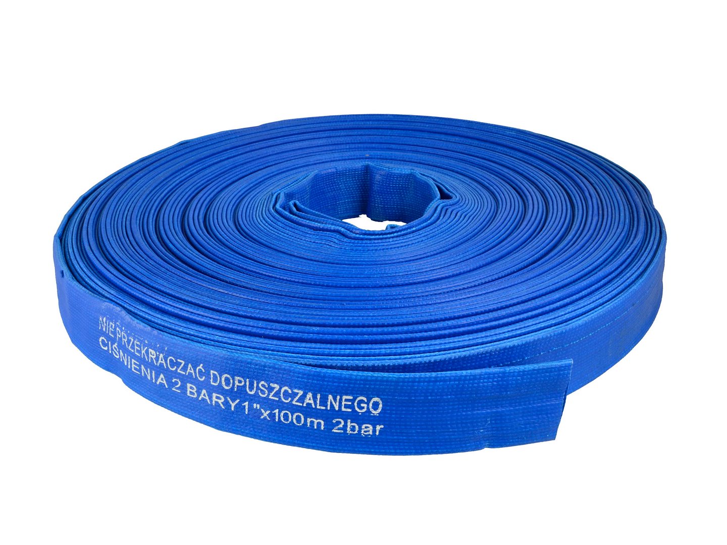 PVC layflat hose 1" x 100m 2Bar