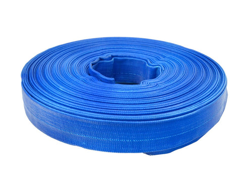 1" 28,5m 2 bar blue PVC lay flat hose (30m)