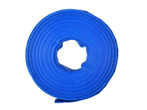 1" 28,5m 2 bar blue PVC lay flat hose (30m)