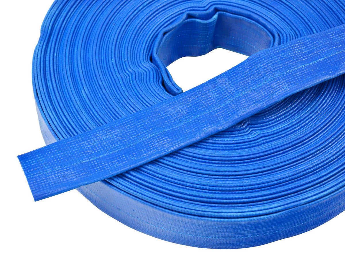 1" 28,5m 2 bar blue PVC lay flat hose (30m)