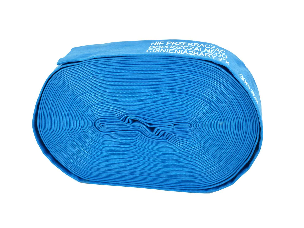 PVC blue layflat hose 2" 30 m