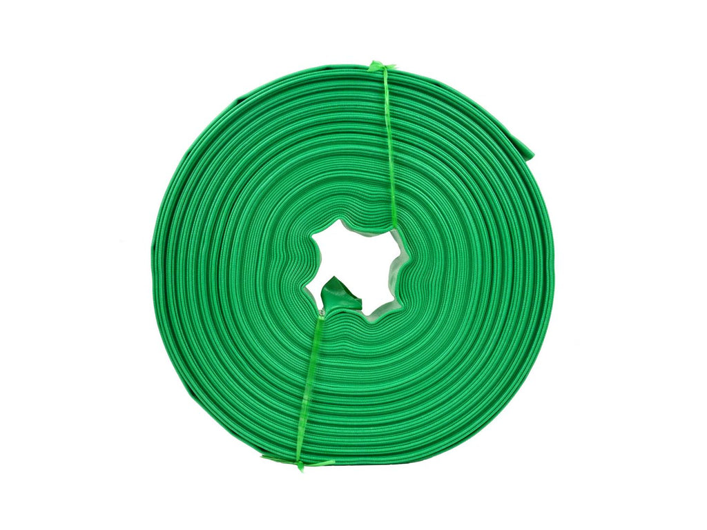 Non-smelling green PVC lay hose 2" * 50 m