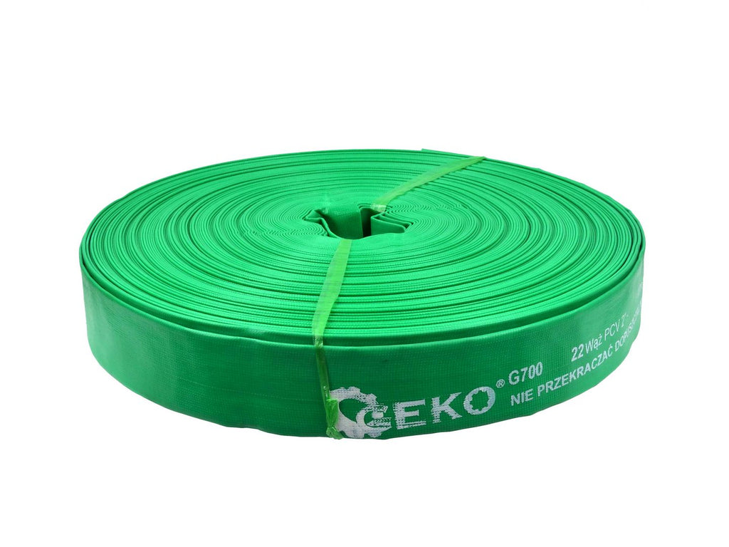 Non-smelling green PVC lay hose 2"*100m