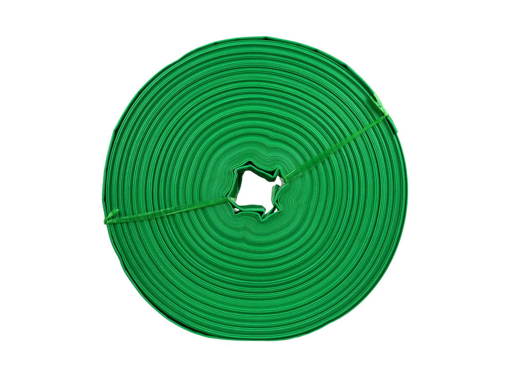 Non-smelling green PVC lay hose 2"*100m
