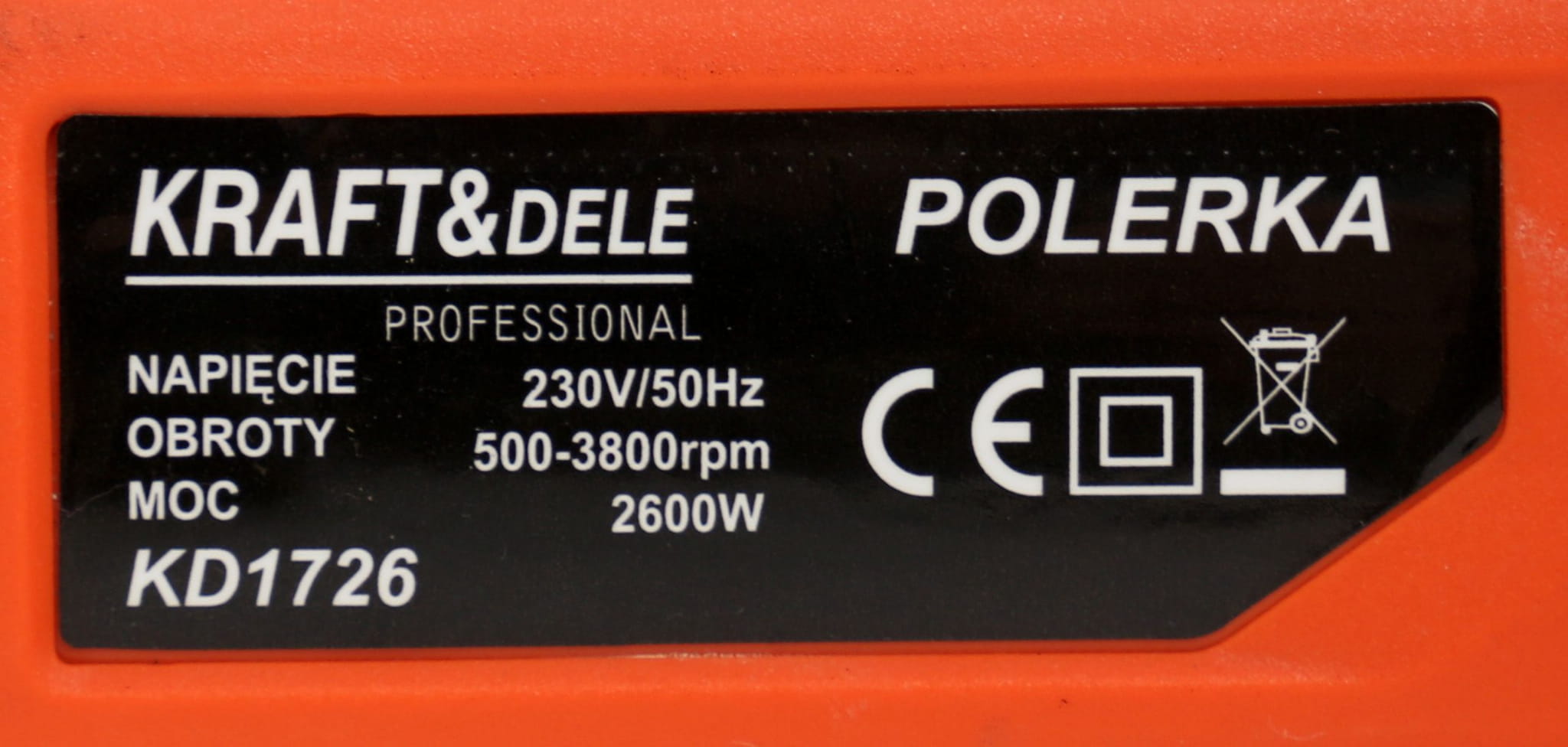 ELECTRIC POLISHER 2600W KD1726