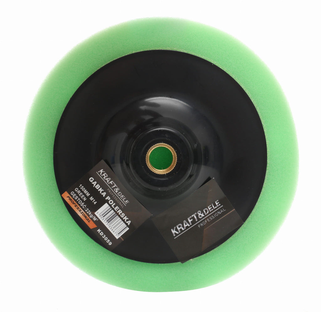 POLISH POLISH SPONGE 150mm GREEN KD3059 (E10)