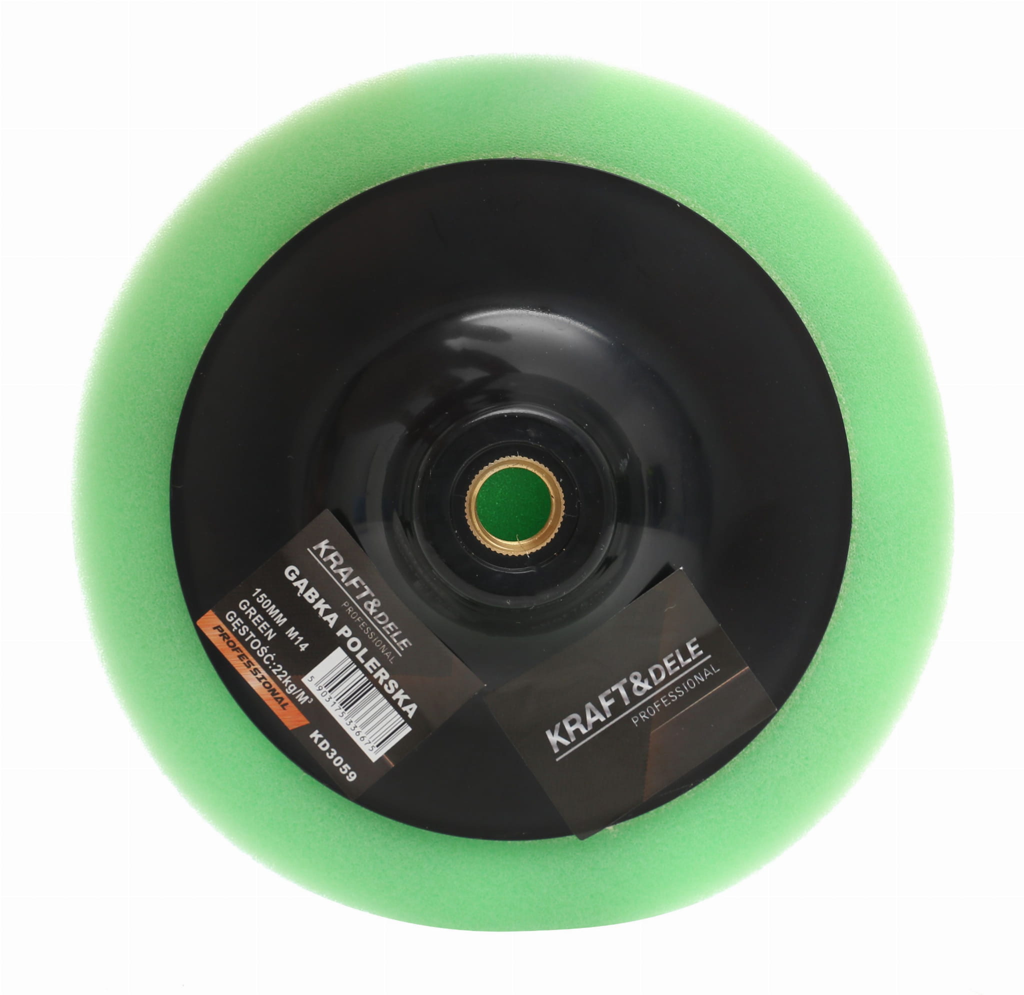 POLISH POLISH SPONGE 150mm GREEN KD3059 (E10)