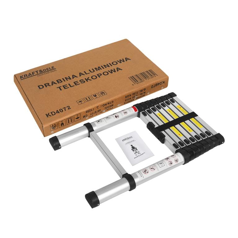 Aluminum ladder 8 steps / 2.6m / max 150kg (D21)