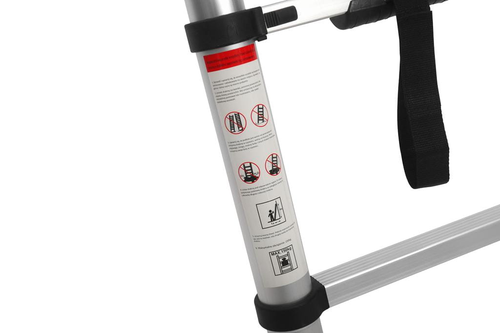 Aluminum ladder 8 steps / 2.6m / max 150kg (D21)