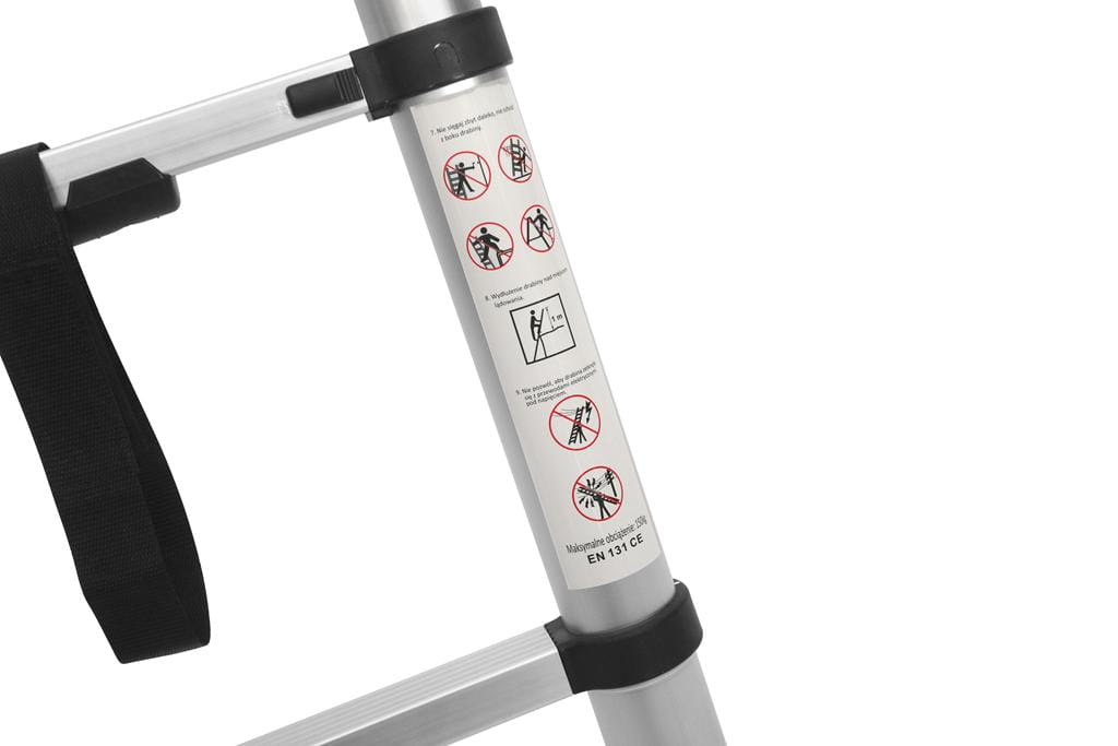 Aluminum ladder 8 steps / 2.6m / max 150kg (D21)