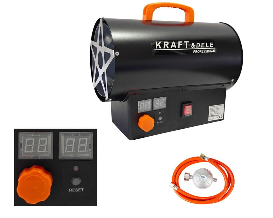 Gas heater 25kW + Thermostat + Regulator KD11700