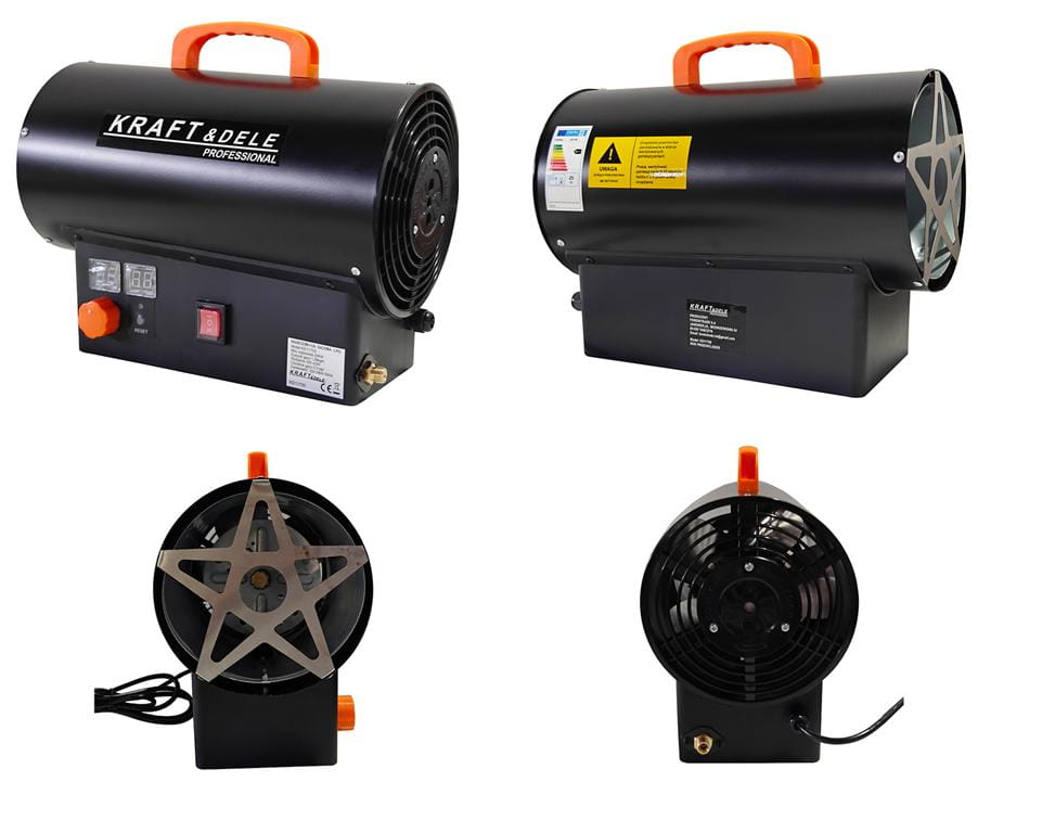 Gas heater 25kW + Thermostat + Regulator KD11700
