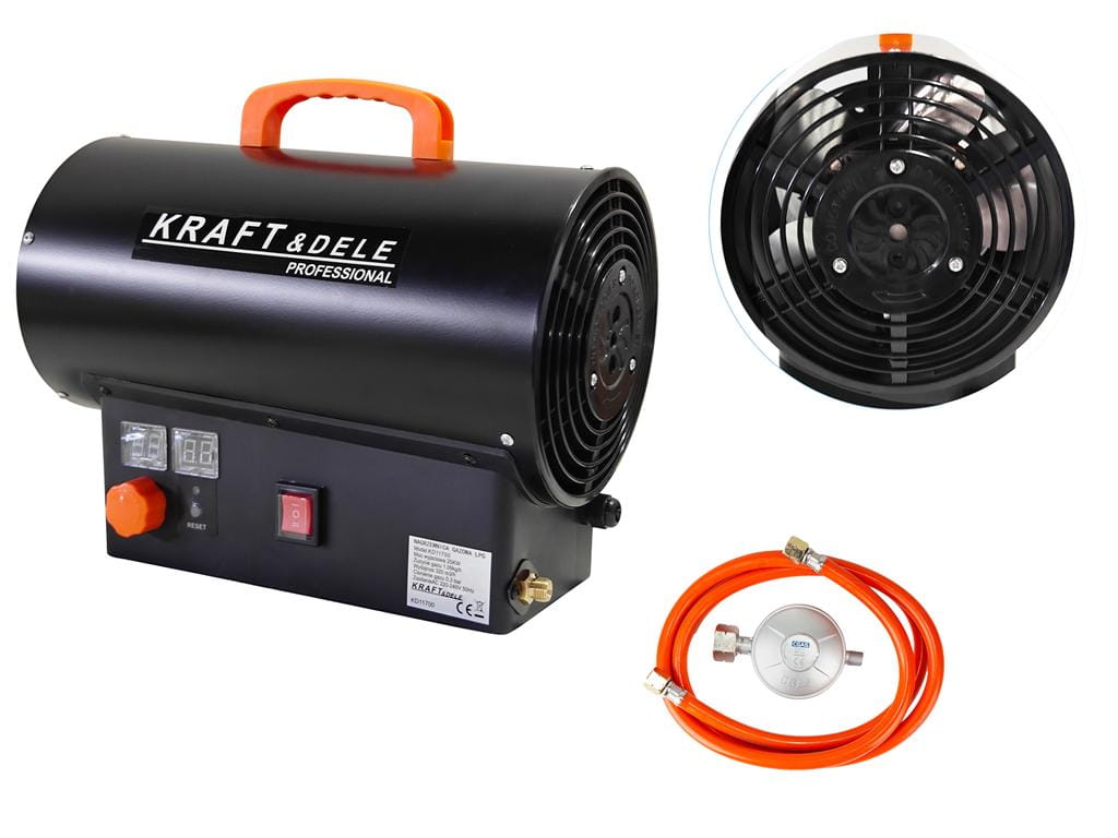 Gas heater 25kW + Thermostat + Regulator KD11700