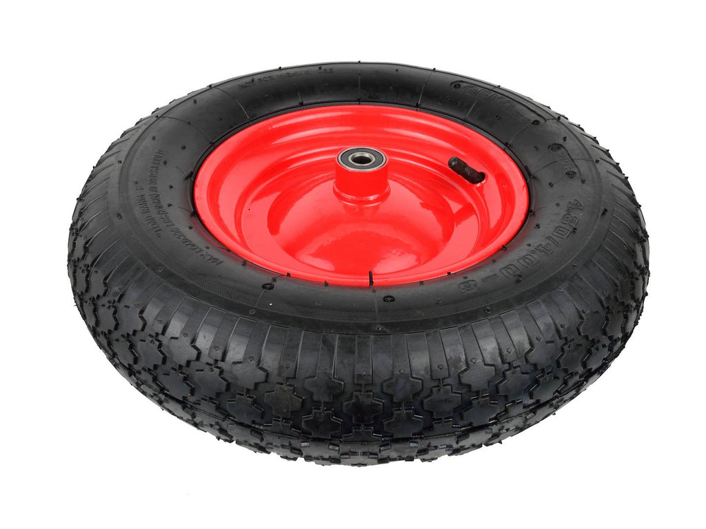 Rubber Wheel 4.00-8 2PR (red rim)