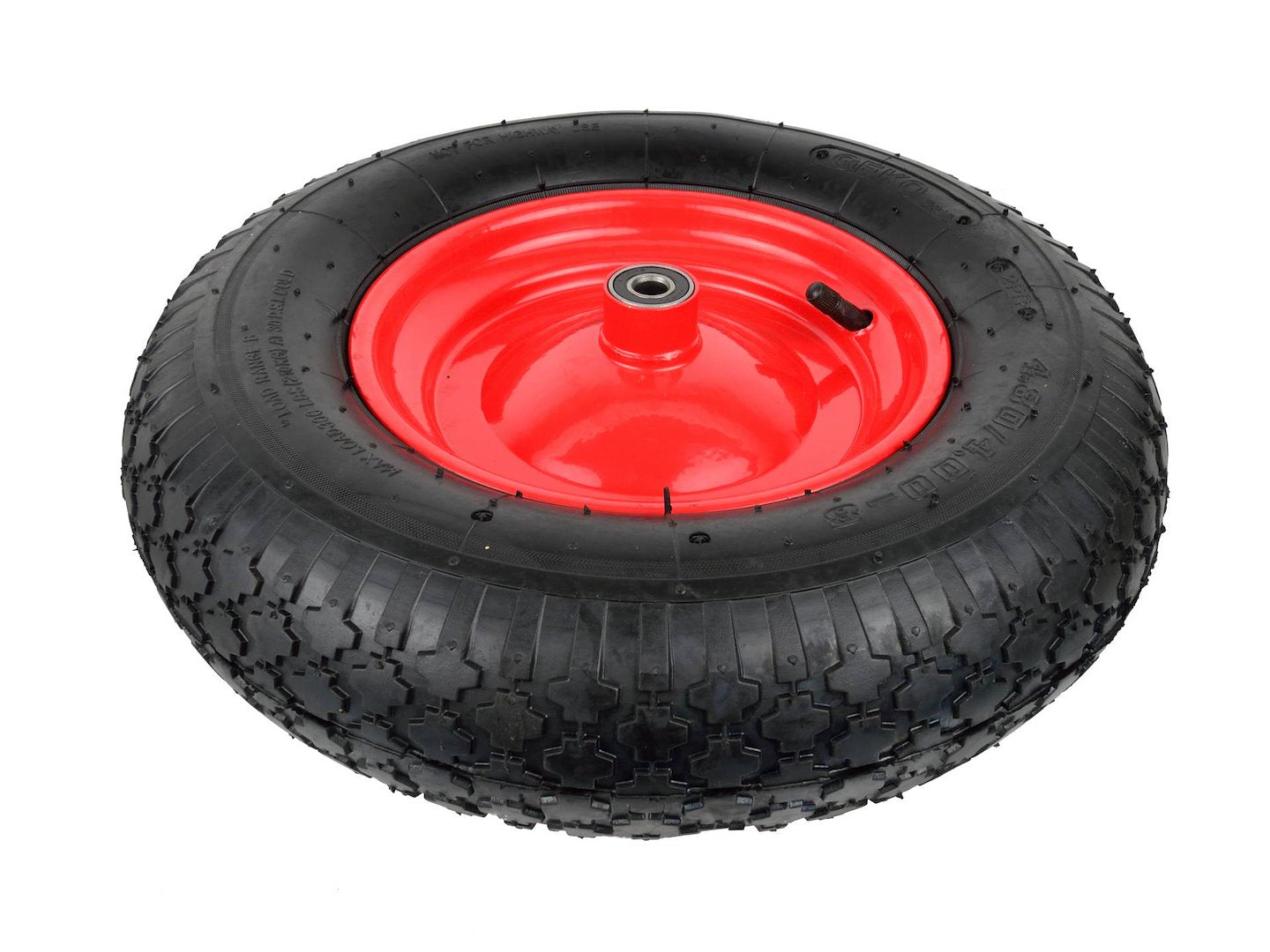 Rubber Wheel 4.00-8 2PR (red rim)
