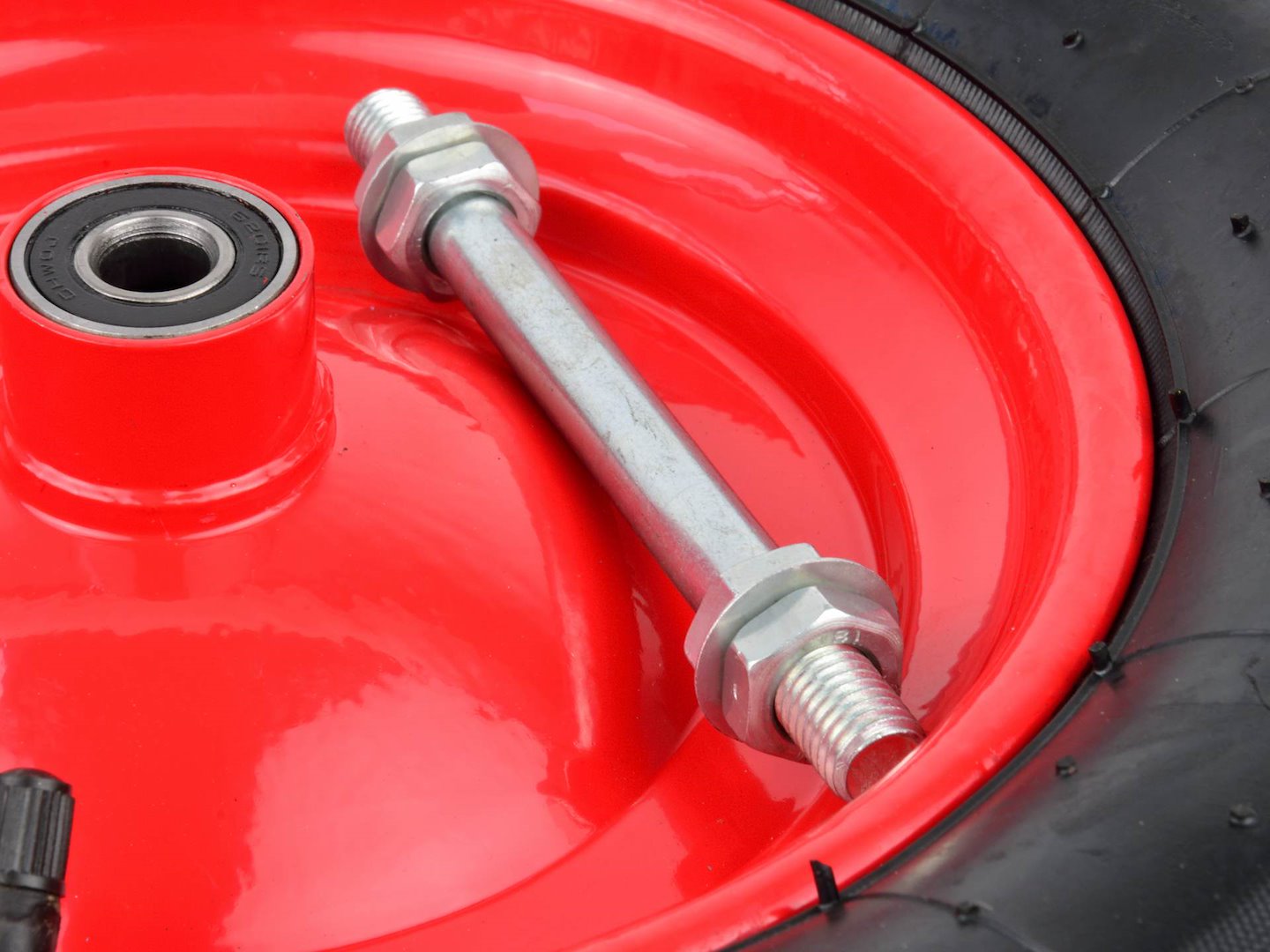 Rubber Wheel 4.00-8 2PR (red rim)