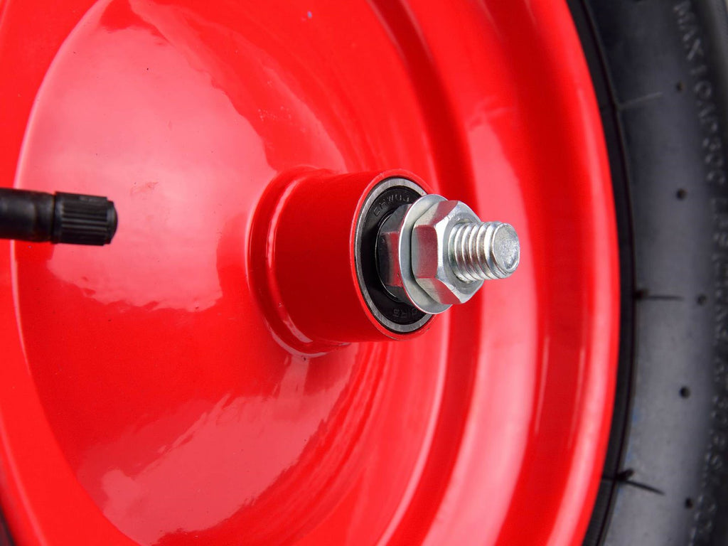 Rubber Wheel 4.00-8 2PR (red rim)