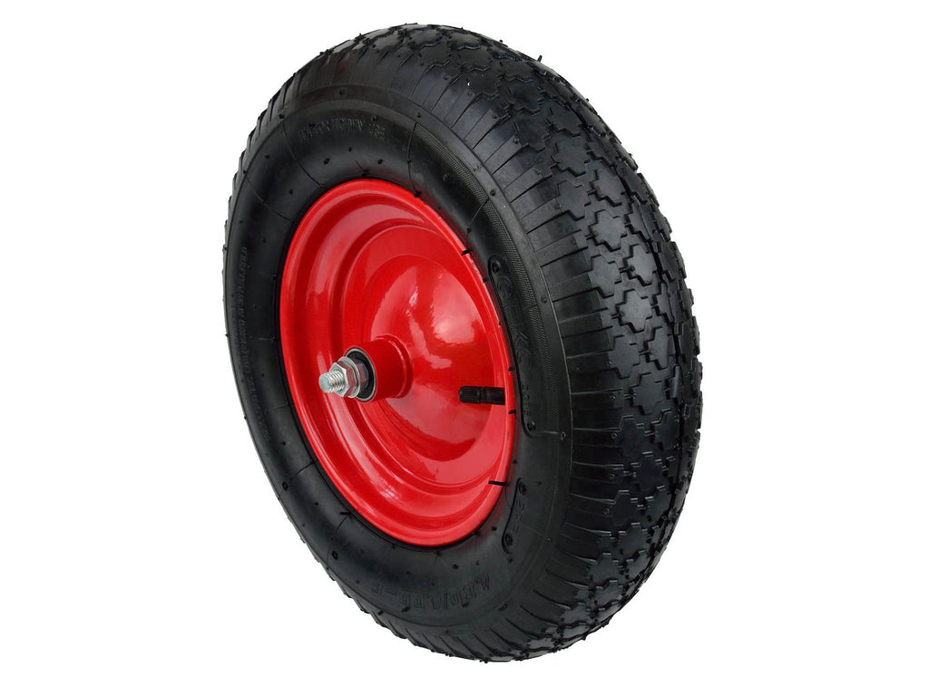 Rubber Wheel 4.00-8 2PR (red rim)
