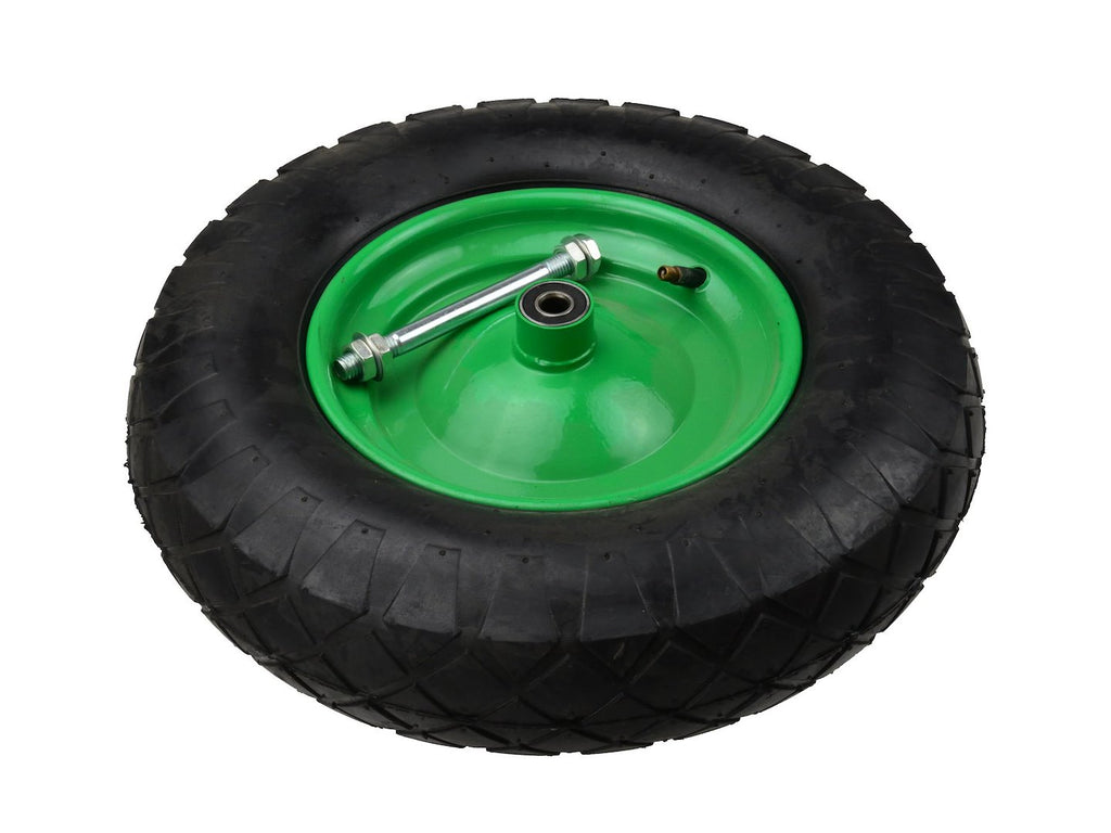 Rubber wheel 4.00-8 4PR (green rim)