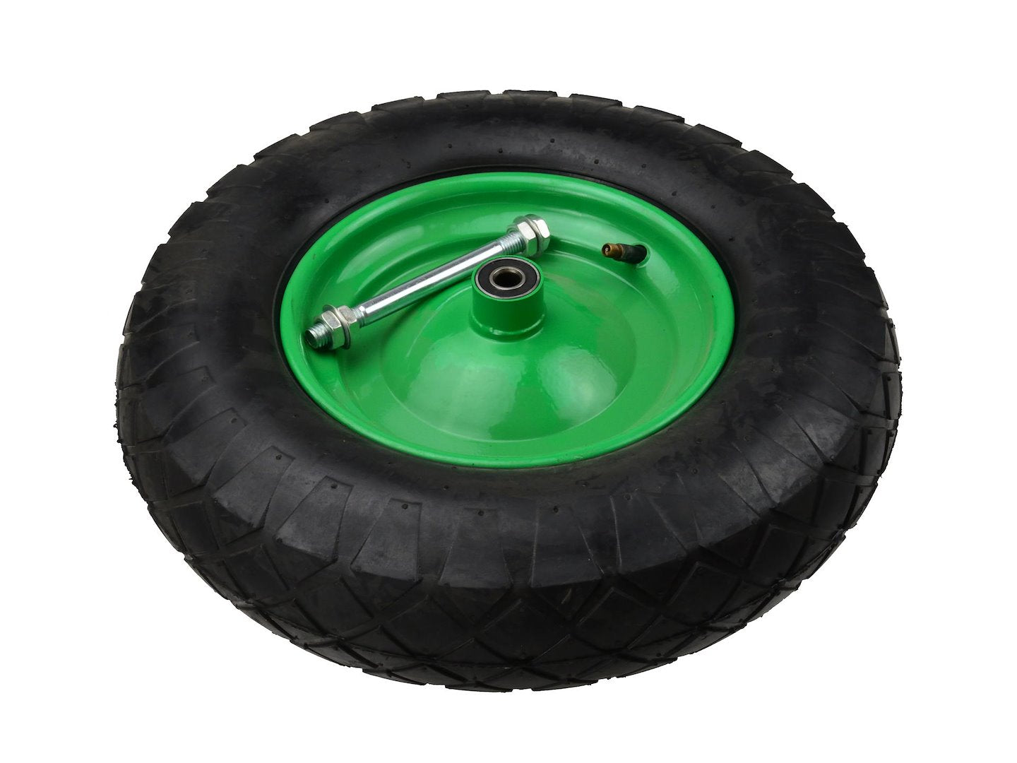 Rubber wheel 4.00-8 4PR (green rim)