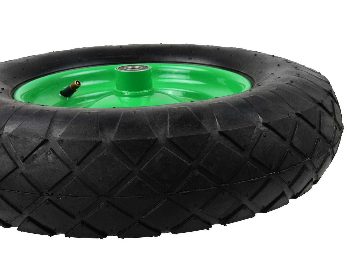 Rubber wheel 4.00-8 4PR (green rim)