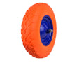 PU Orange Wheel 4.00-8 with Blue Rim