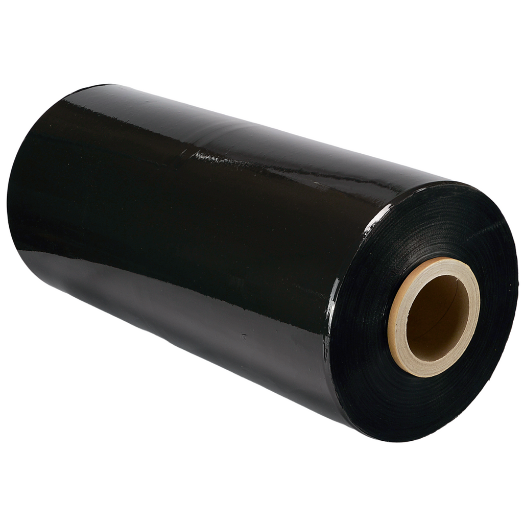 XXL Strong Opaque Black Machine Stretch Film 50cm 17kg