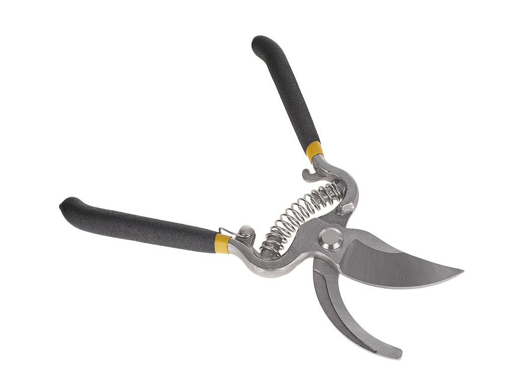 By-pass pruning shear with spring and lock, drop 200 mm