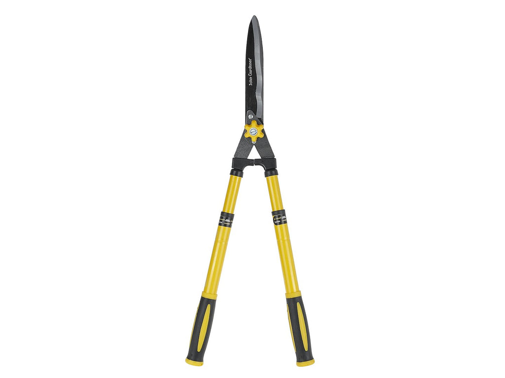 Telescopic hedge shears with adjustable screw, 600-825 mm wavy blade