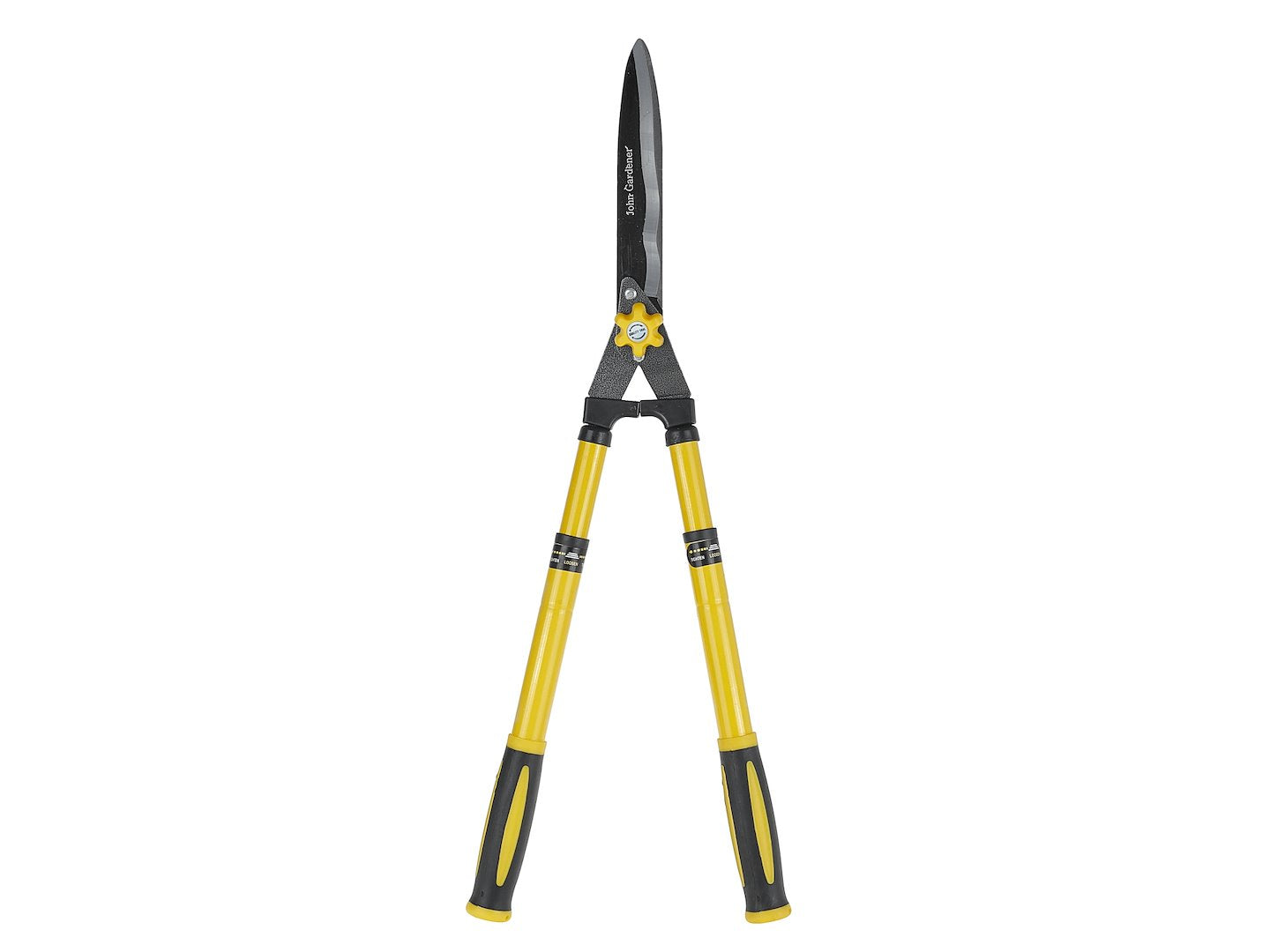 Telescopic hedge shears with adjustable screw, 600-825 mm wavy blade