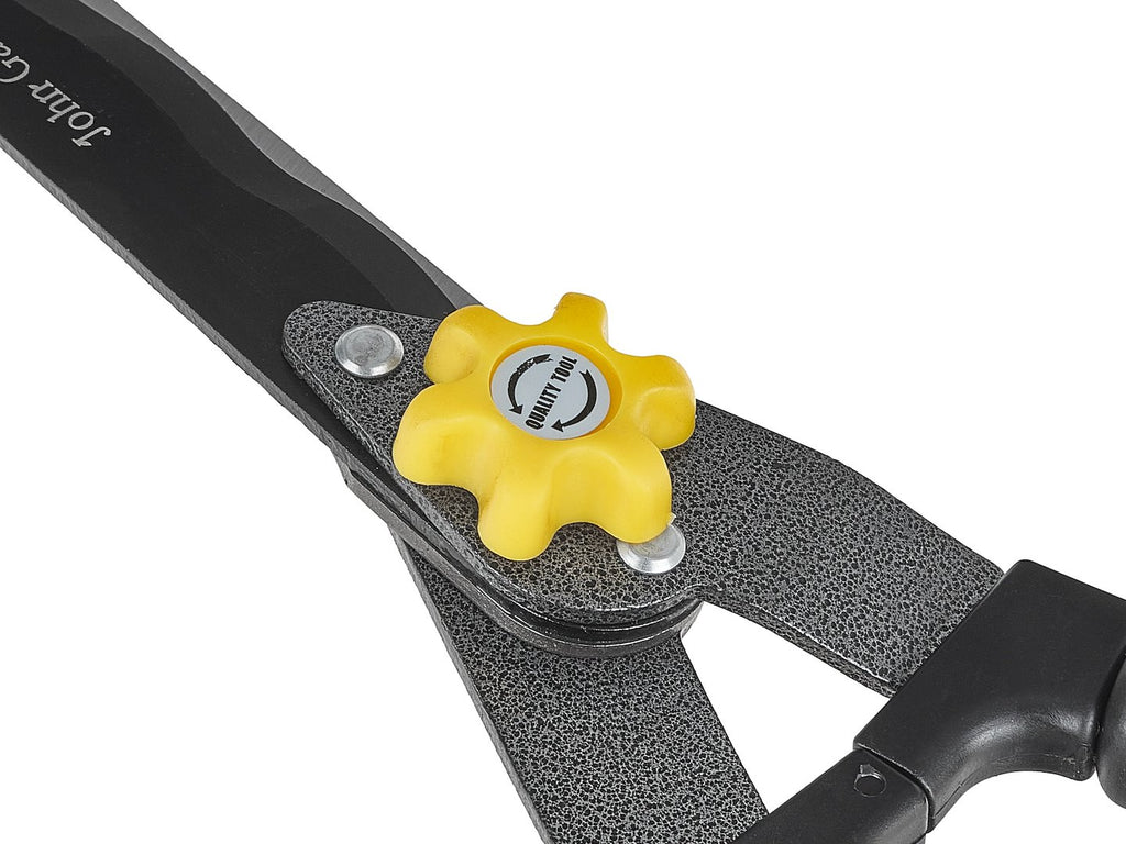 Telescopic hedge shears with adjustable screw, 600-825 mm wavy blade