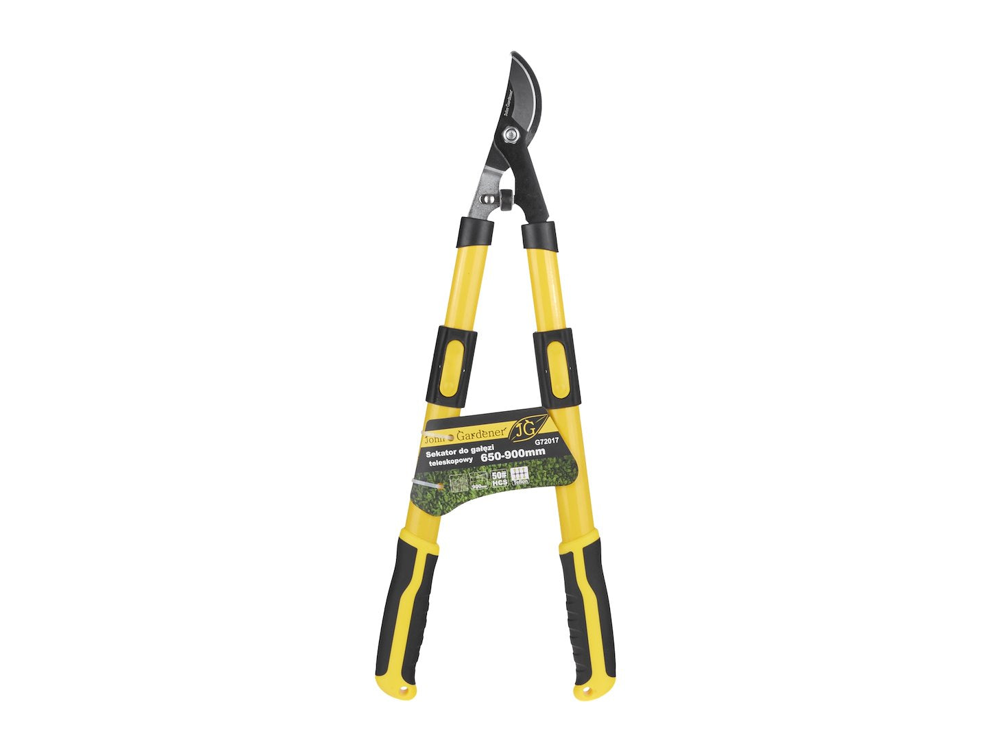 Telescopic by-pass lopping shear, small blade with stop, 650-975 mm