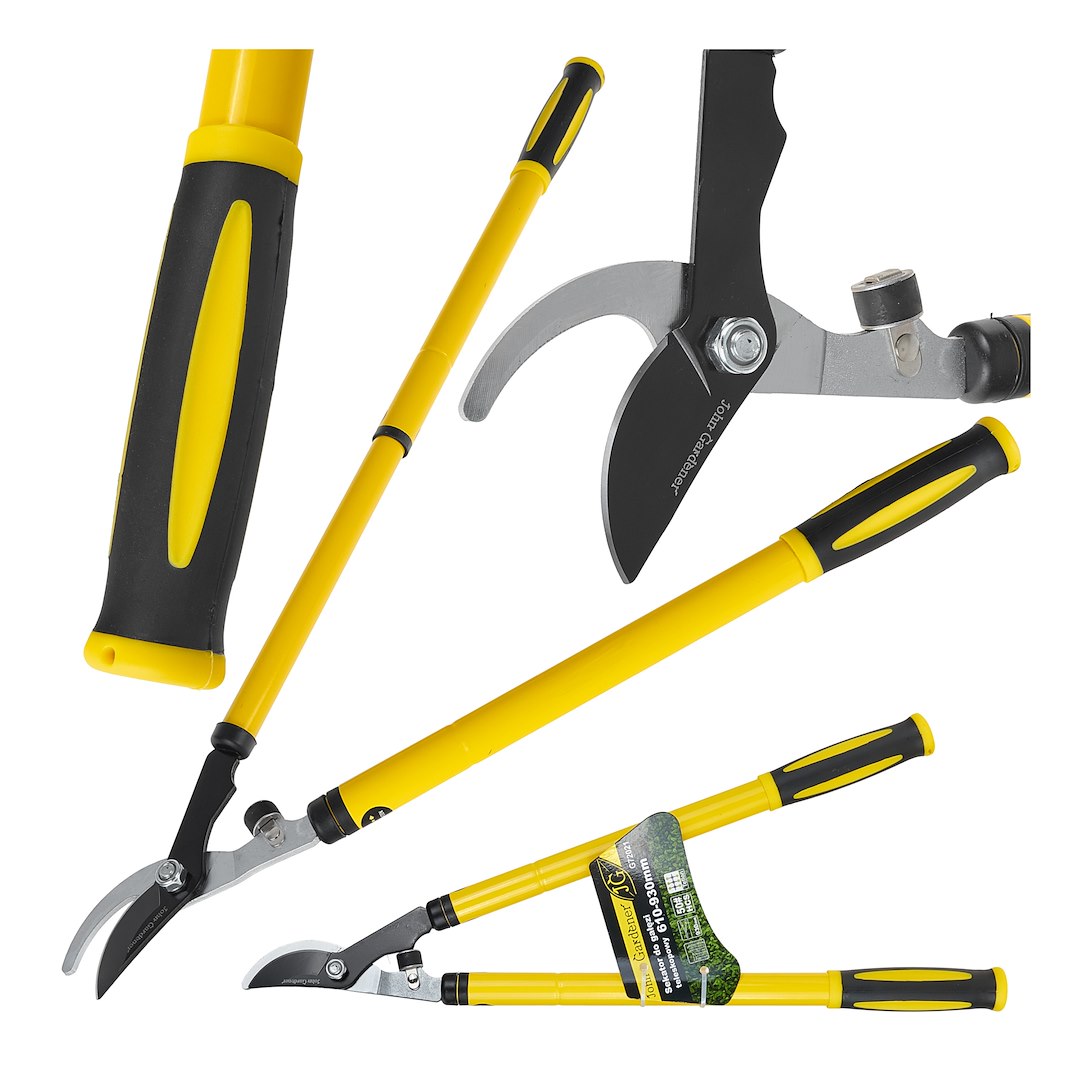 Telescopic by-pass lopping shear, small blade with stop, 675 - 1025 mm