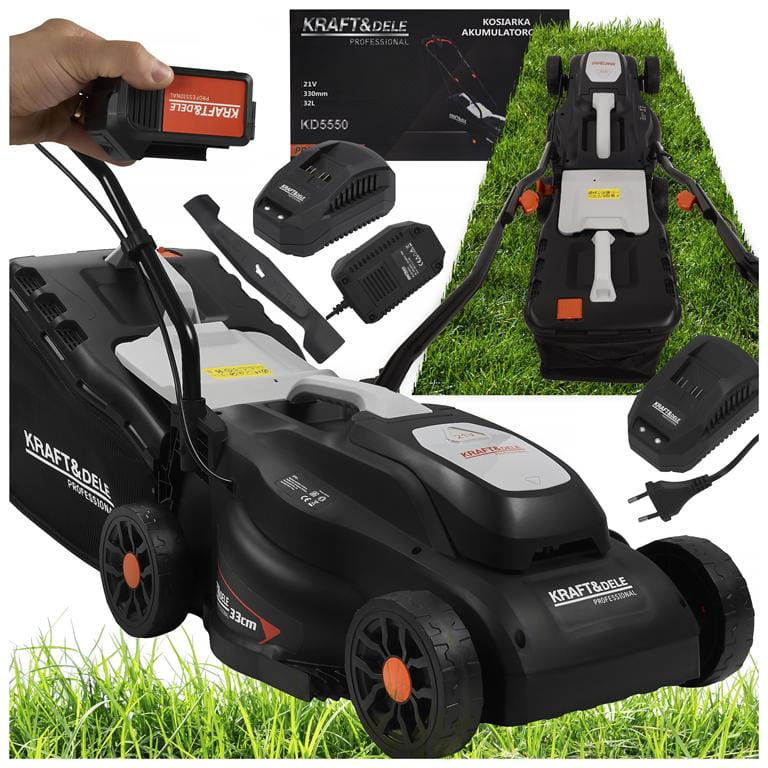 21V 4Ah 32L Cordless Lawn Mower KD5550