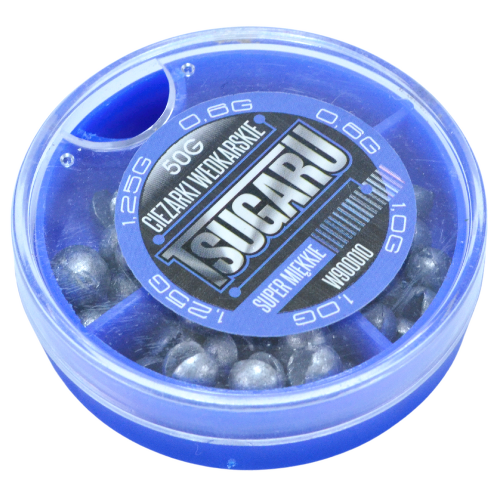 Tsugaru Lead Shot Fishing Weights Set 50g, 3 Sizes