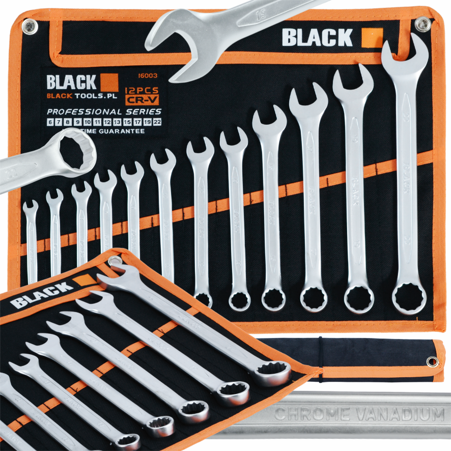 12 tk avatud ja silmusvõtmete komplekt 6-22mm CR