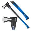 Wood splitting axe, 3-step injection, PP + TPR-coated, fiberglass handle, 2 kg