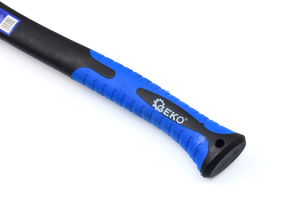 Wood splitting axe, 3-step injection, PP+TPR-coated, fiberglass handle, 1kg
