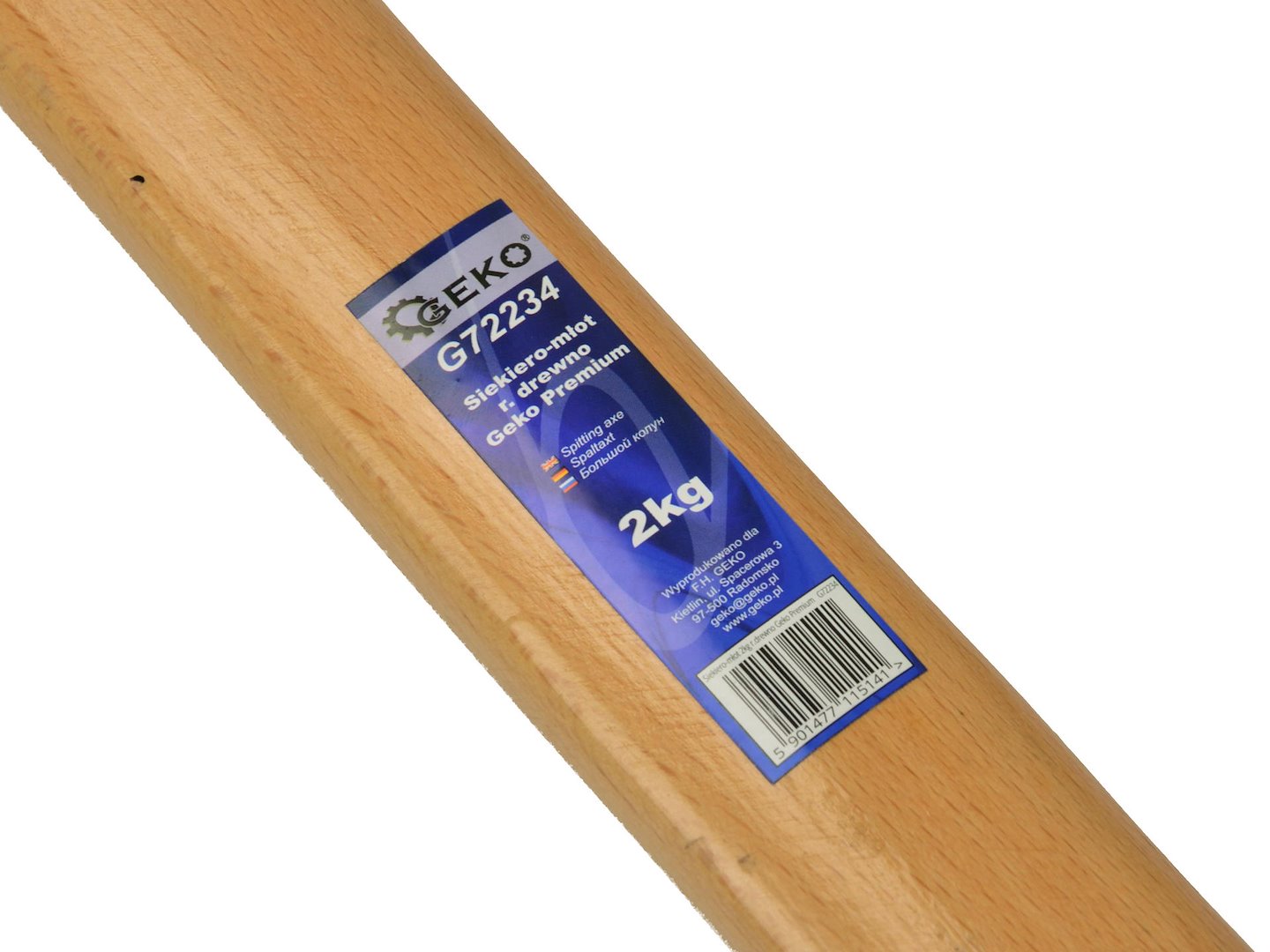 Axe with wooden handle, 2000 g