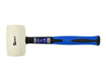 White Rubber Mallet with Fiberglass TRP Handle, 24oz GEKO Premium