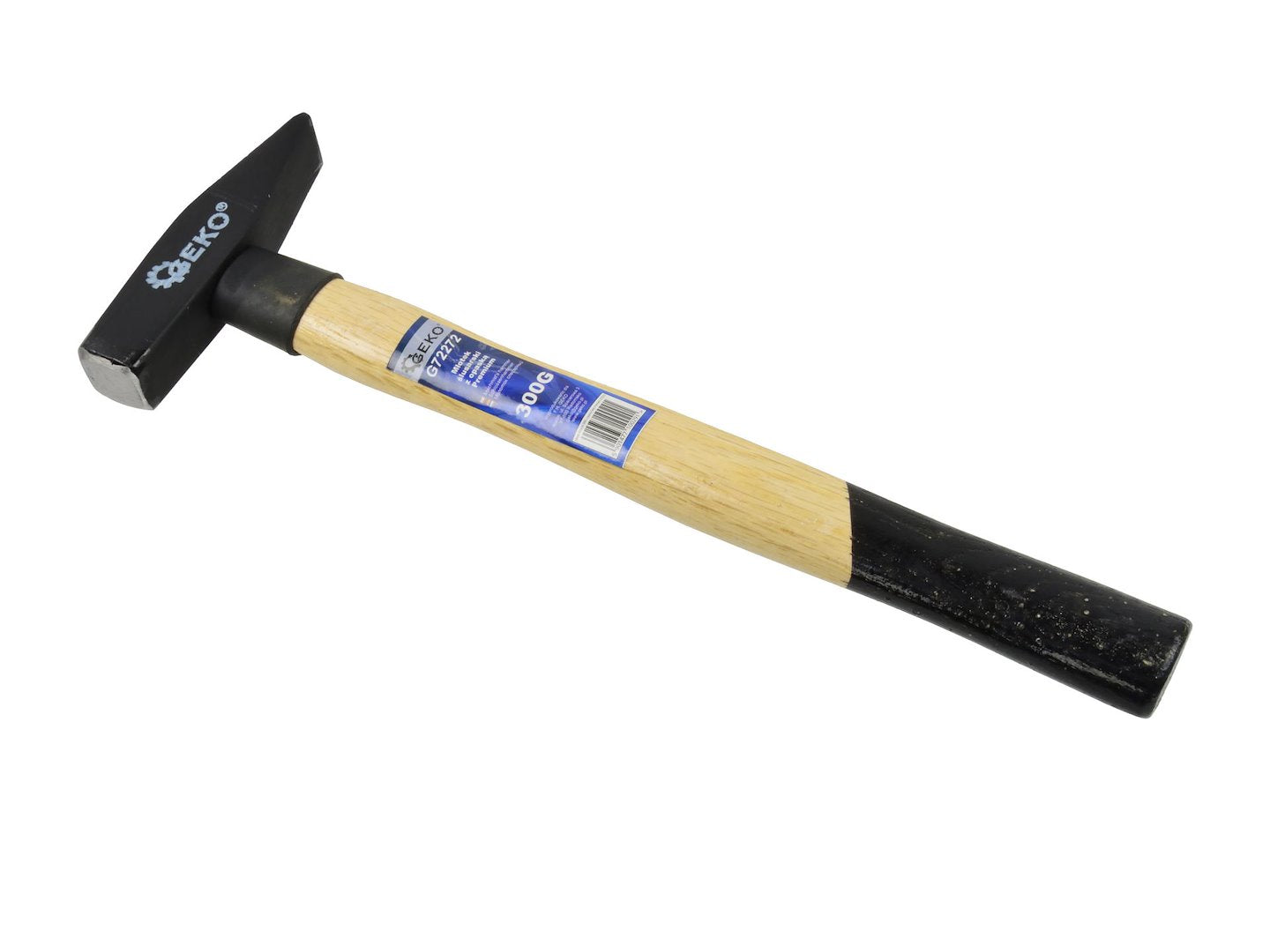 Machinist Hammer 300g with Hardwood Handle, GEKO Premium
