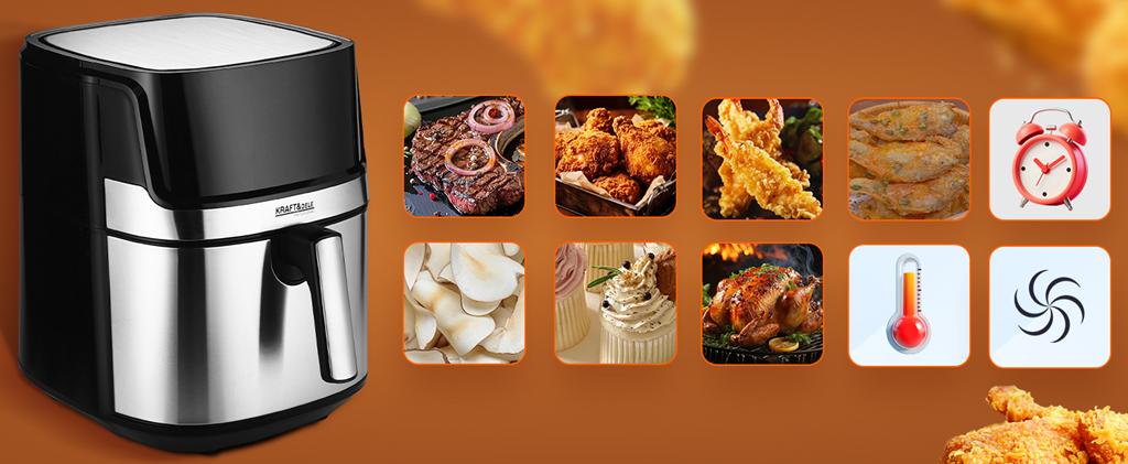 Õlivaba fritüür 8L KRAFT&DELE KD4101 1850W