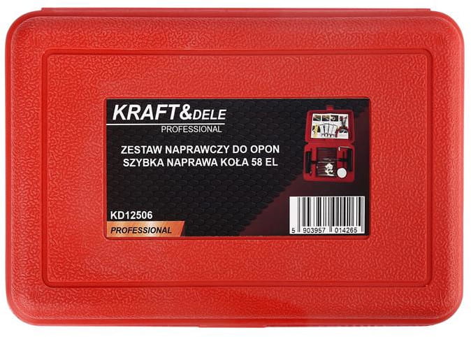 TIRE REPAIR KIT 58 PIECES KD12506