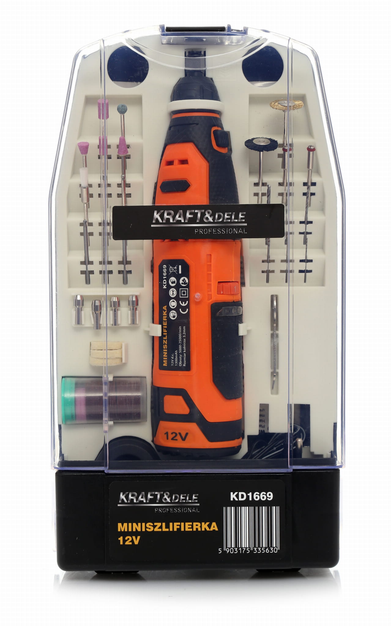 MINI GRINDER 12V + ACCESSORIES KD1669 (F15)