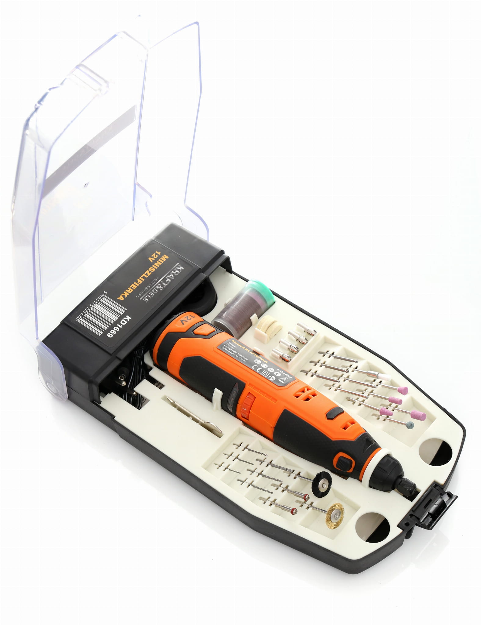 MINI GRINDER 12V + ACCESSORIES KD1669 (F15)