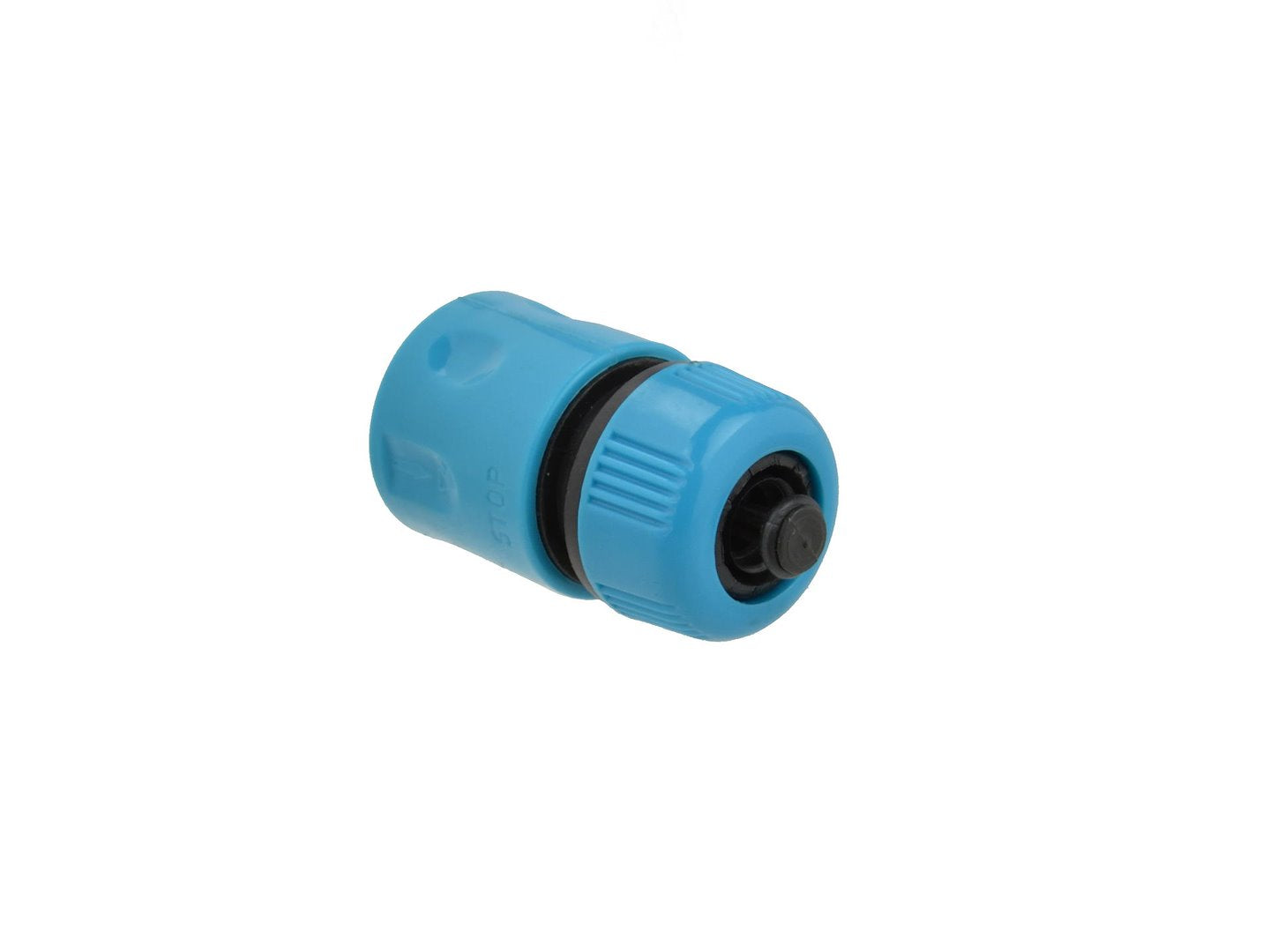 1/2" durable plastic quick connector with stop (polybag)